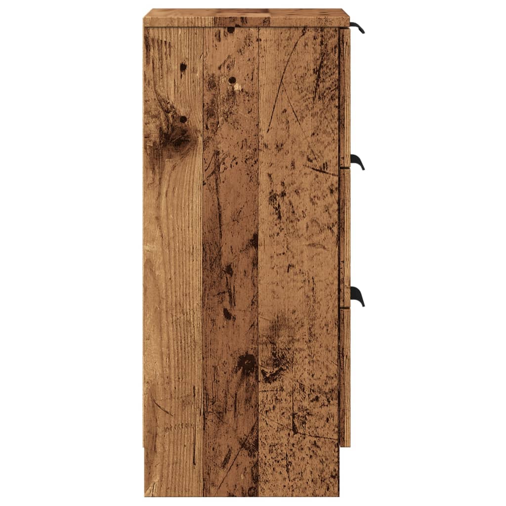Dressoir 30x30x70 cm bewerkt hout oud houtkleurig is nu te koop bij PeponiXL, paradijselijk wonen!