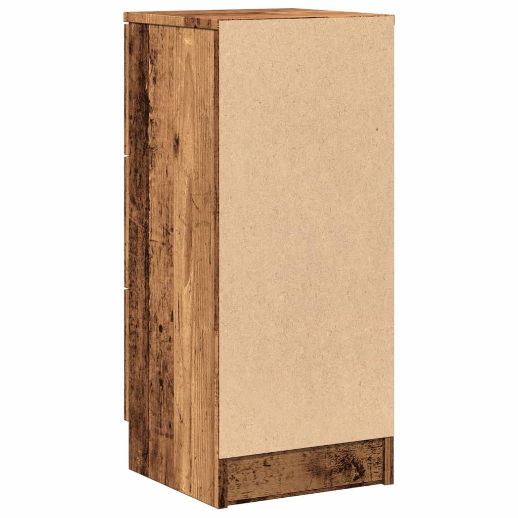 Dressoirs 2 st 30x30x70 cm bewerkt hout oud houtkleurig is nu te koop bij PeponiXL, paradijselijk wonen!