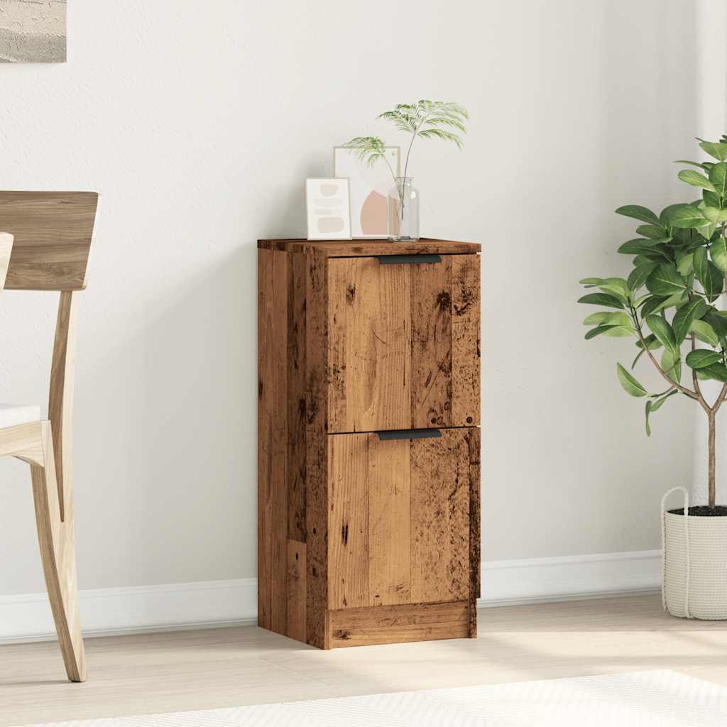 Dressoir 30x30x70 cm bewerkt hout oud houtkleurig is nu te koop bij PeponiXL, paradijselijk wonen!