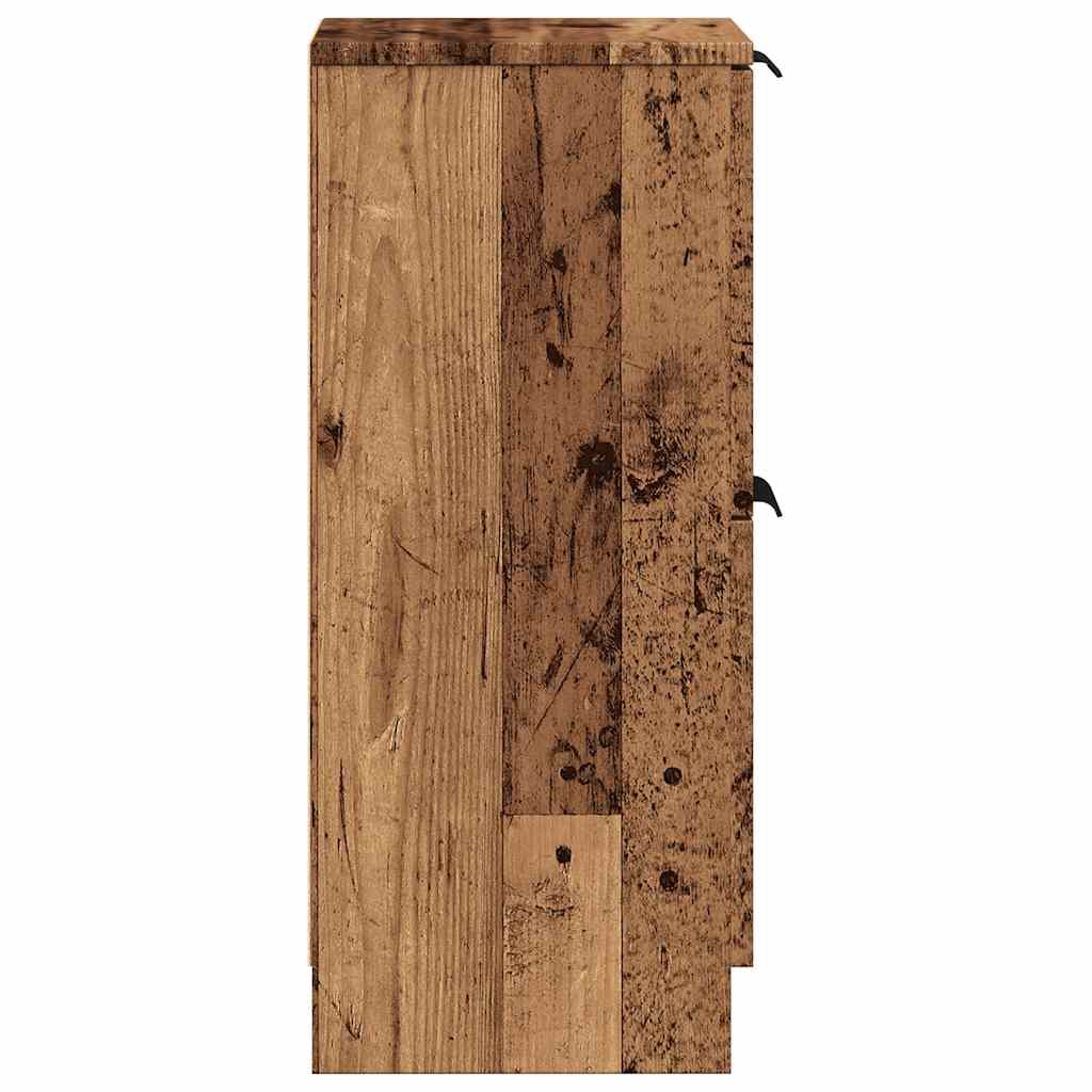 Dressoir 30x30x70 cm bewerkt hout oud houtkleurig is nu te koop bij PeponiXL, paradijselijk wonen!