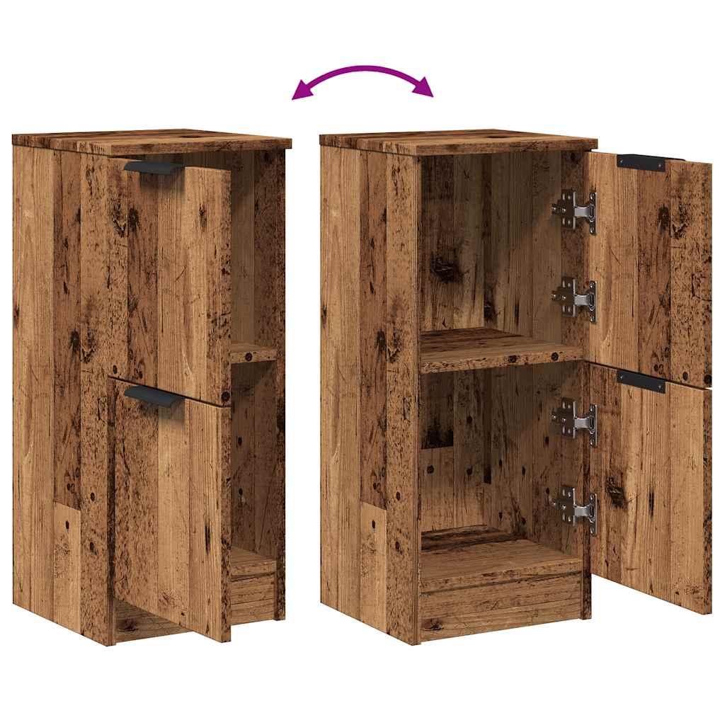 Dressoir 30x30x70 cm bewerkt hout oud houtkleurig is nu te koop bij PeponiXL, paradijselijk wonen!