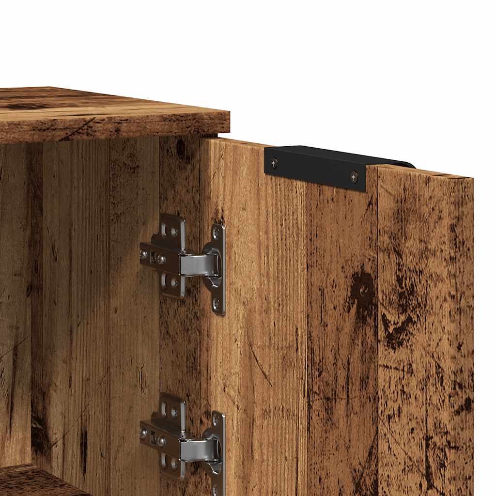 Dressoir 30x30x70 cm bewerkt hout oud houtkleurig is nu te koop bij PeponiXL, paradijselijk wonen!