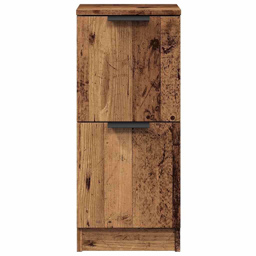 Dressoirs 2 st 30x30x70 cm bewerkt hout oud houtkleurig is nu te koop bij PeponiXL, paradijselijk wonen!
