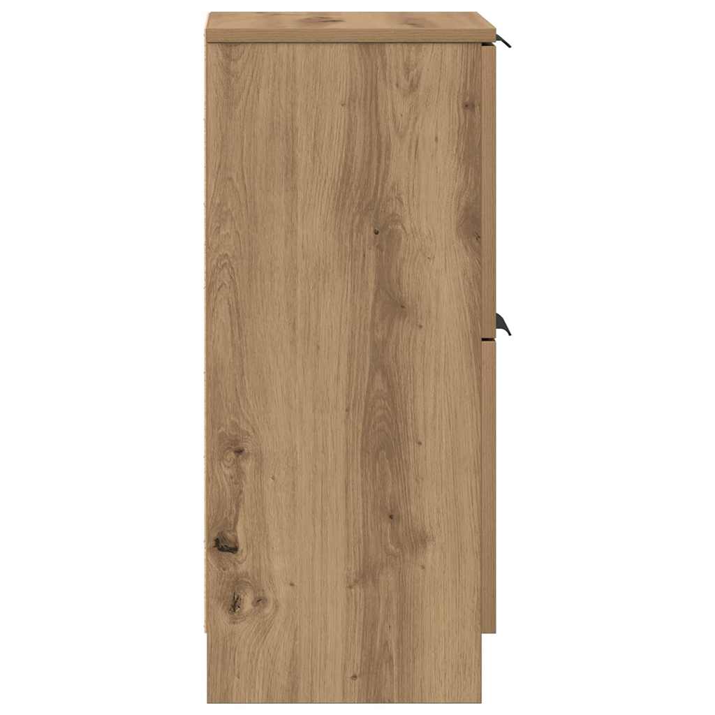 Dressoir 30x30x70 cm bewerkt hout artisanaal eikenkleur is nu te koop bij PeponiXL, paradijselijk wonen!
