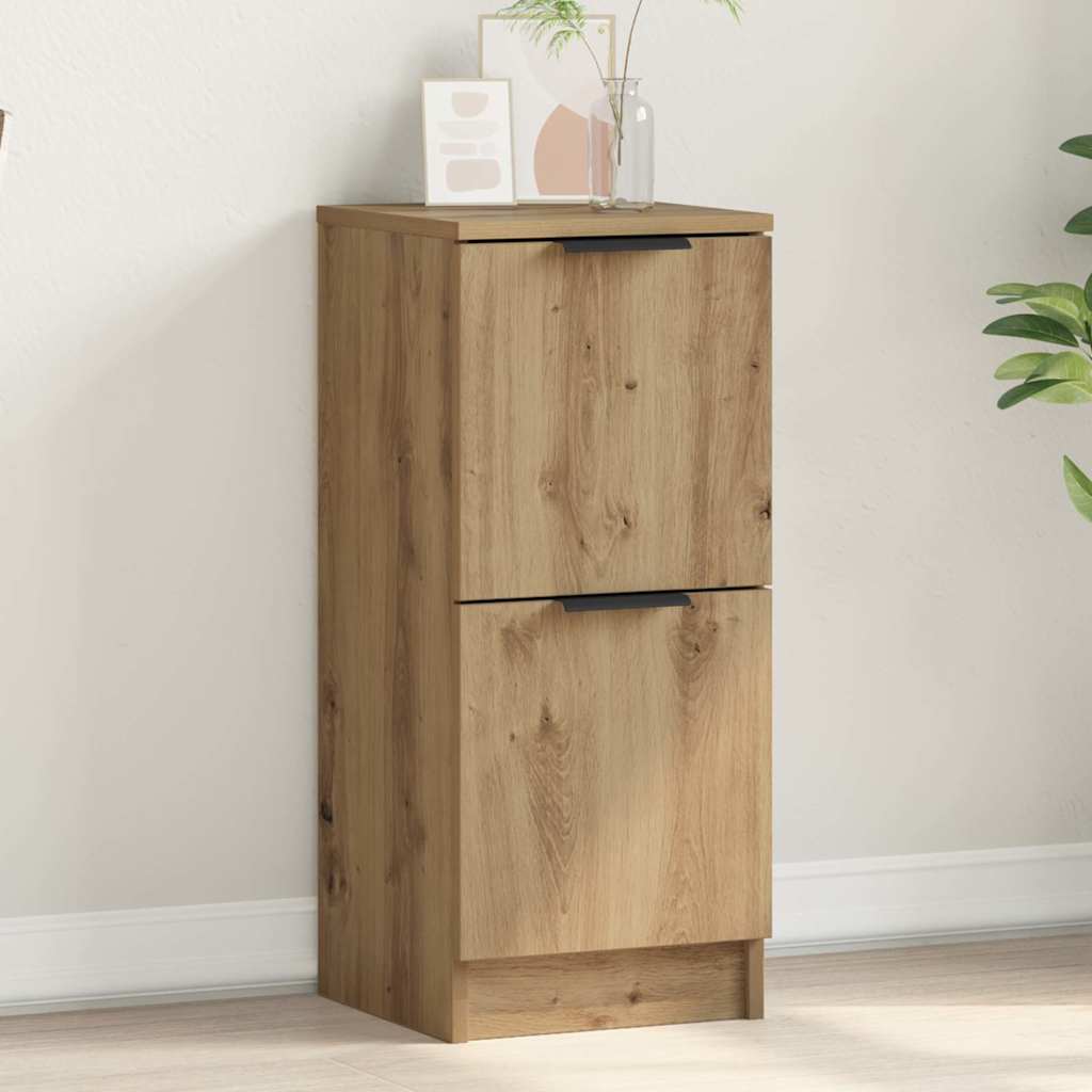 Dressoir 30x30x70 cm bewerkt hout artisanaal eikenkleur is nu te koop bij PeponiXL, paradijselijk wonen!