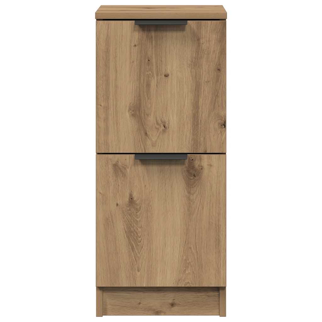 Dressoirs 2 st 30x30x70 cm bewerkt hout artisanaal eikenkleur is nu te koop bij PeponiXL, paradijselijk wonen!