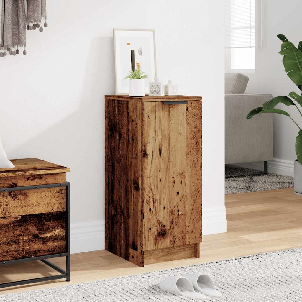 Schoenenkast 29,5x35x70 cm bewerkt hout oud houtkleurig is nu te koop bij PeponiXL, paradijselijk wonen!