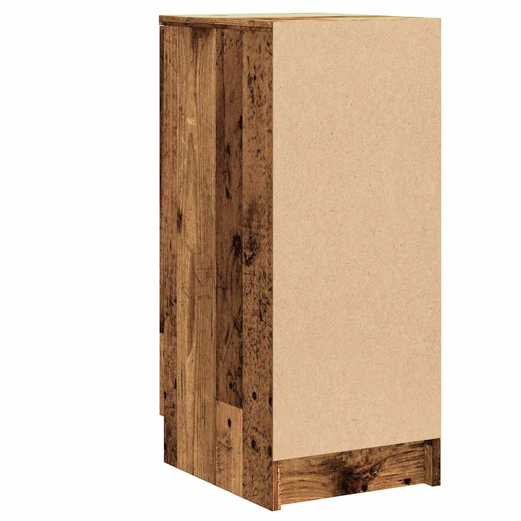 Schoenenkast 29,5x35x70 cm bewerkt hout oud houtkleurig is nu te koop bij PeponiXL, paradijselijk wonen!