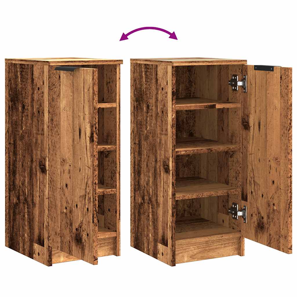 Schoenenkast 29,5x35x70 cm bewerkt hout oud houtkleurig is nu te koop bij PeponiXL, paradijselijk wonen!