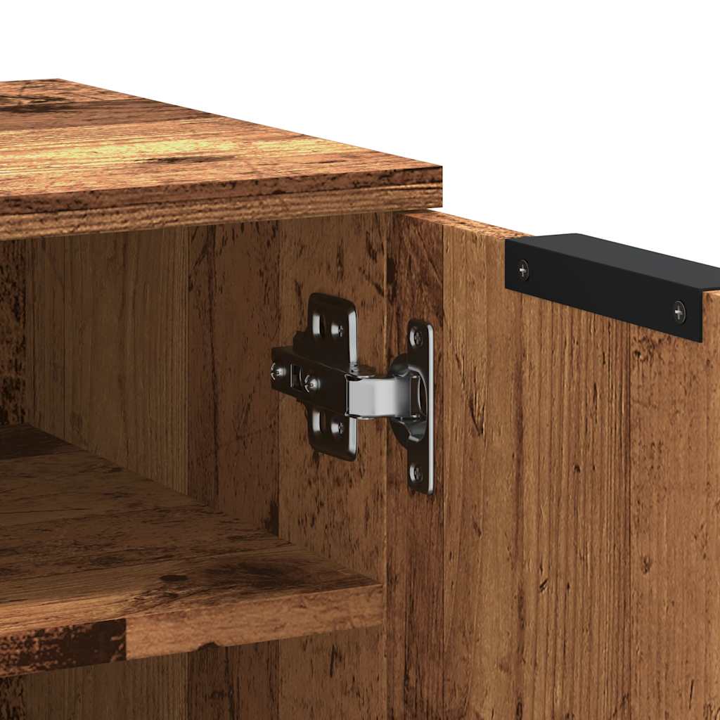 Schoenenkast 29,5x35x70 cm bewerkt hout oud houtkleurig is nu te koop bij PeponiXL, paradijselijk wonen!
