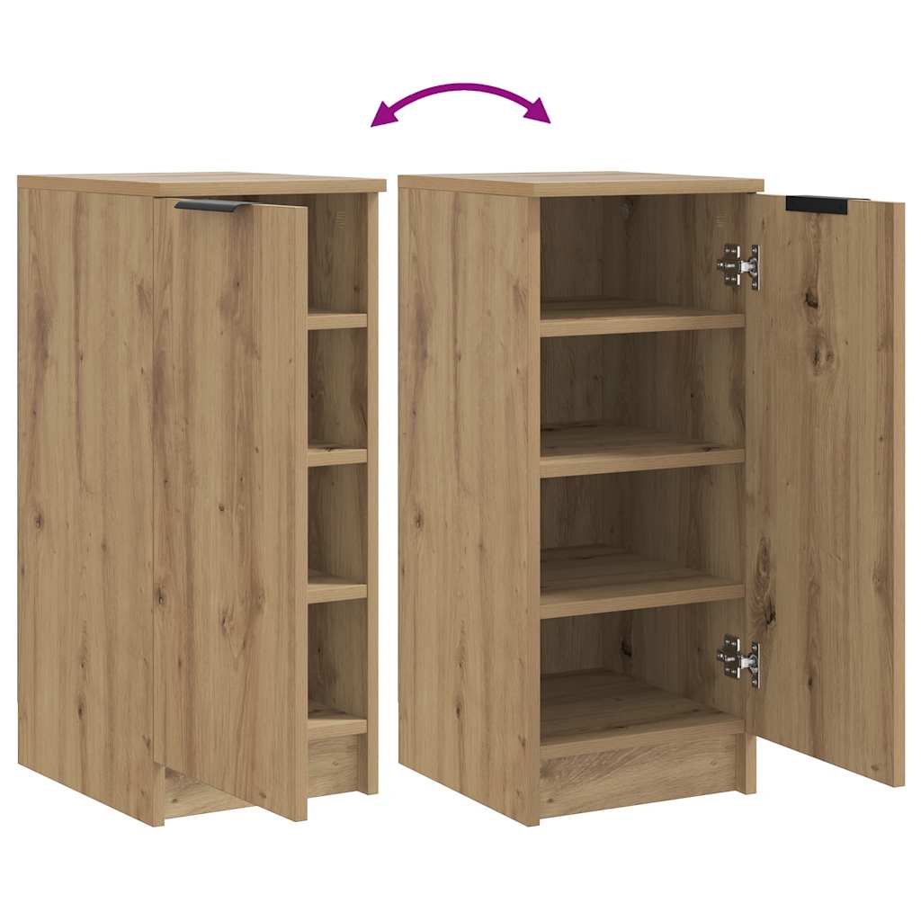 Schoenenkast 29,5x35x70 cm bewerkt hout artisanaal eikenkleur is nu te koop bij PeponiXL, paradijselijk wonen!