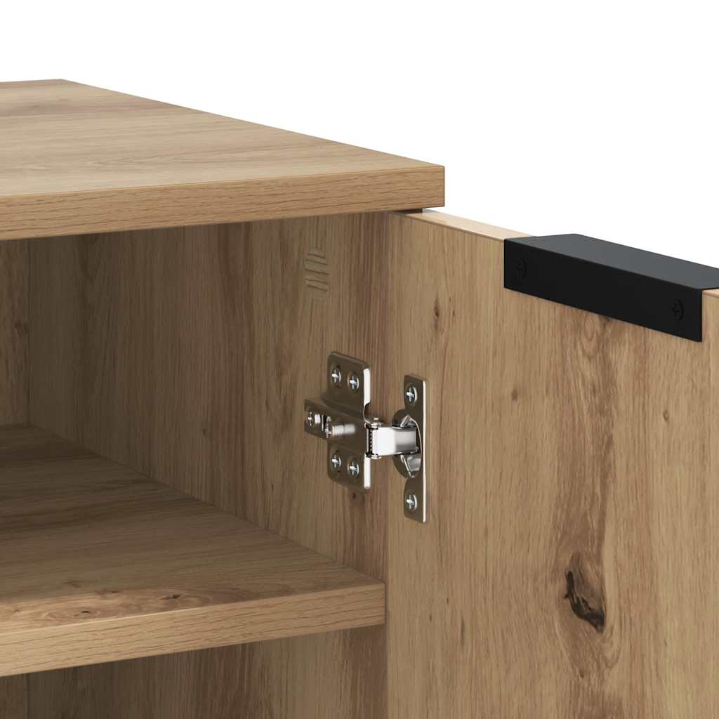 Schoenenkast 29,5x35x70 cm bewerkt hout artisanaal eikenkleur is nu te koop bij PeponiXL, paradijselijk wonen!