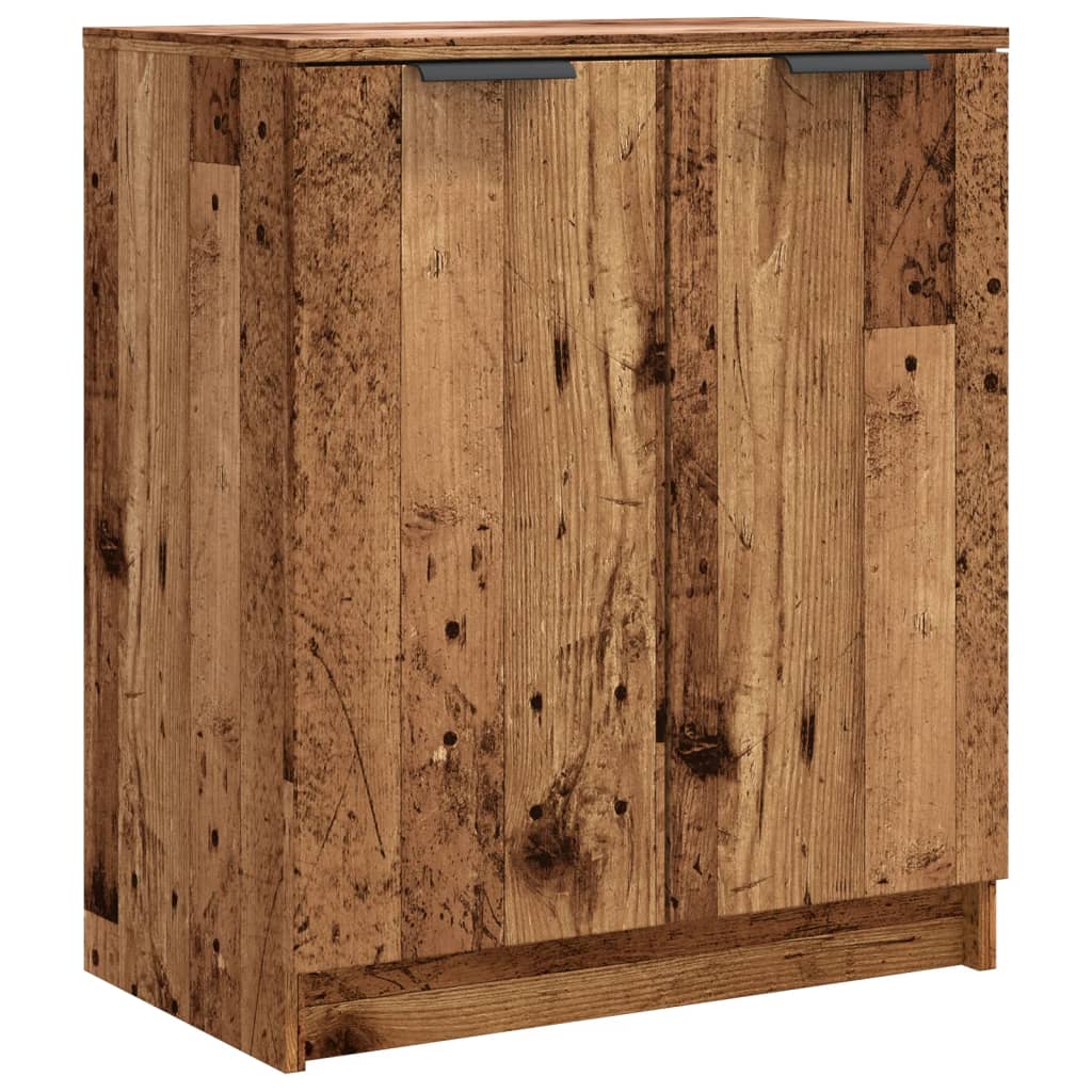 Schoenenkast 59x35x70 cm bewerkt hout oud houtkleurig is nu te koop bij PeponiXL, paradijselijk wonen!