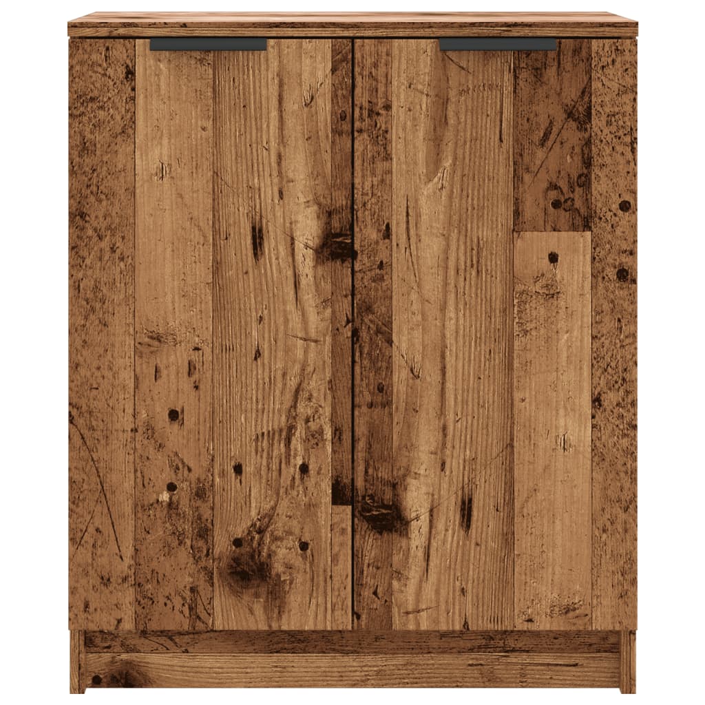 Schoenenkast 59x35x70 cm bewerkt hout oud houtkleurig is nu te koop bij PeponiXL, paradijselijk wonen!