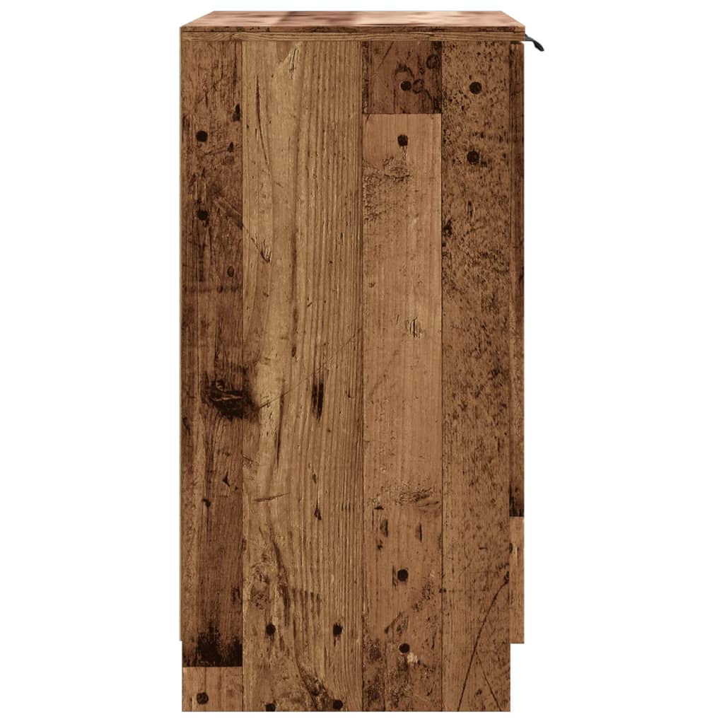 Schoenenkast 59x35x70 cm bewerkt hout oud houtkleurig is nu te koop bij PeponiXL, paradijselijk wonen!