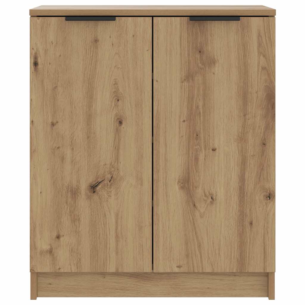 Schoenenkast 59x35x70 cm bewerkt hout artisanaal eikenkleurig is nu te koop bij PeponiXL, paradijselijk wonen!