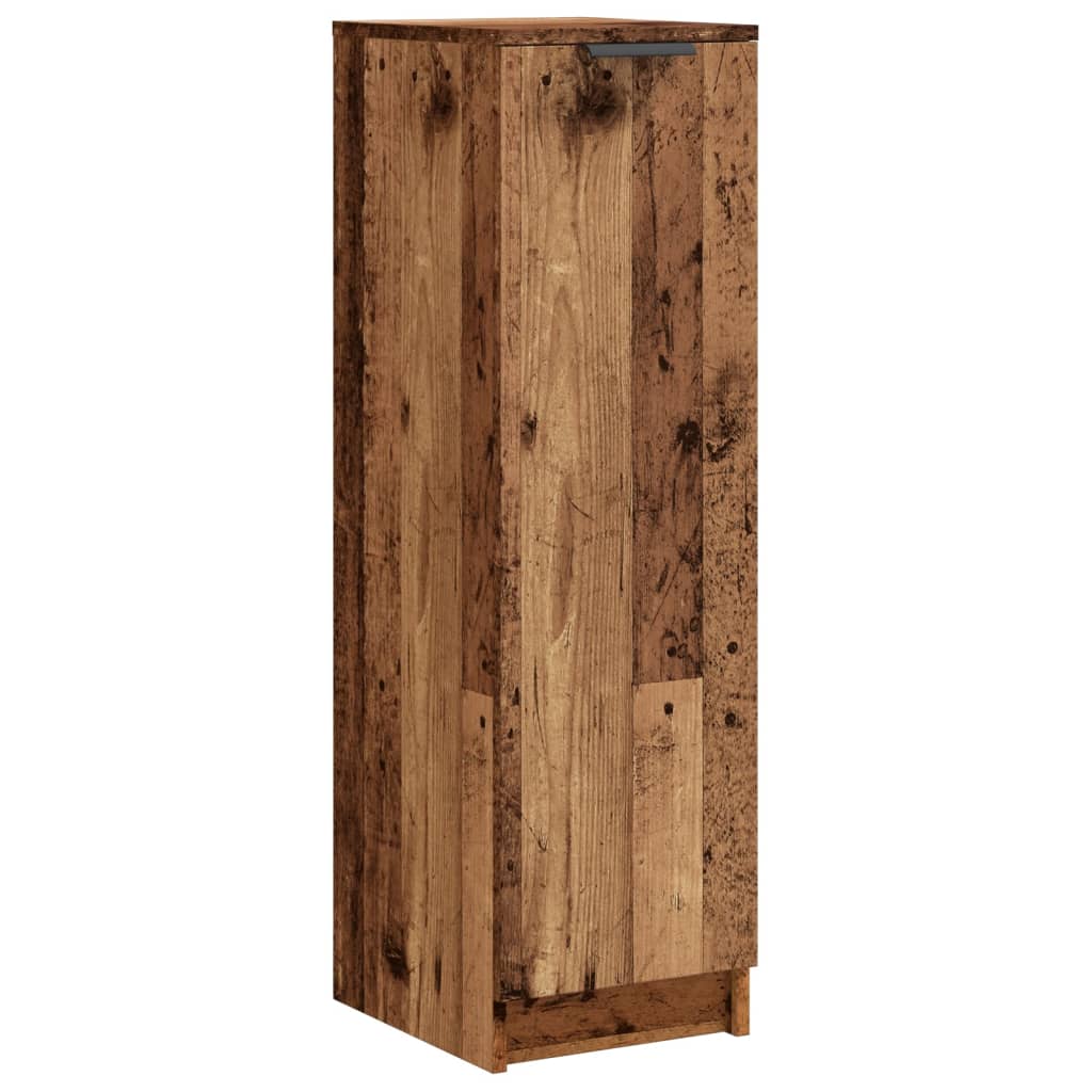 Schoenenkast 29,5x35x100,5 cm bewerkt hout oud houtkleurig is nu te koop bij PeponiXL, paradijselijk wonen!