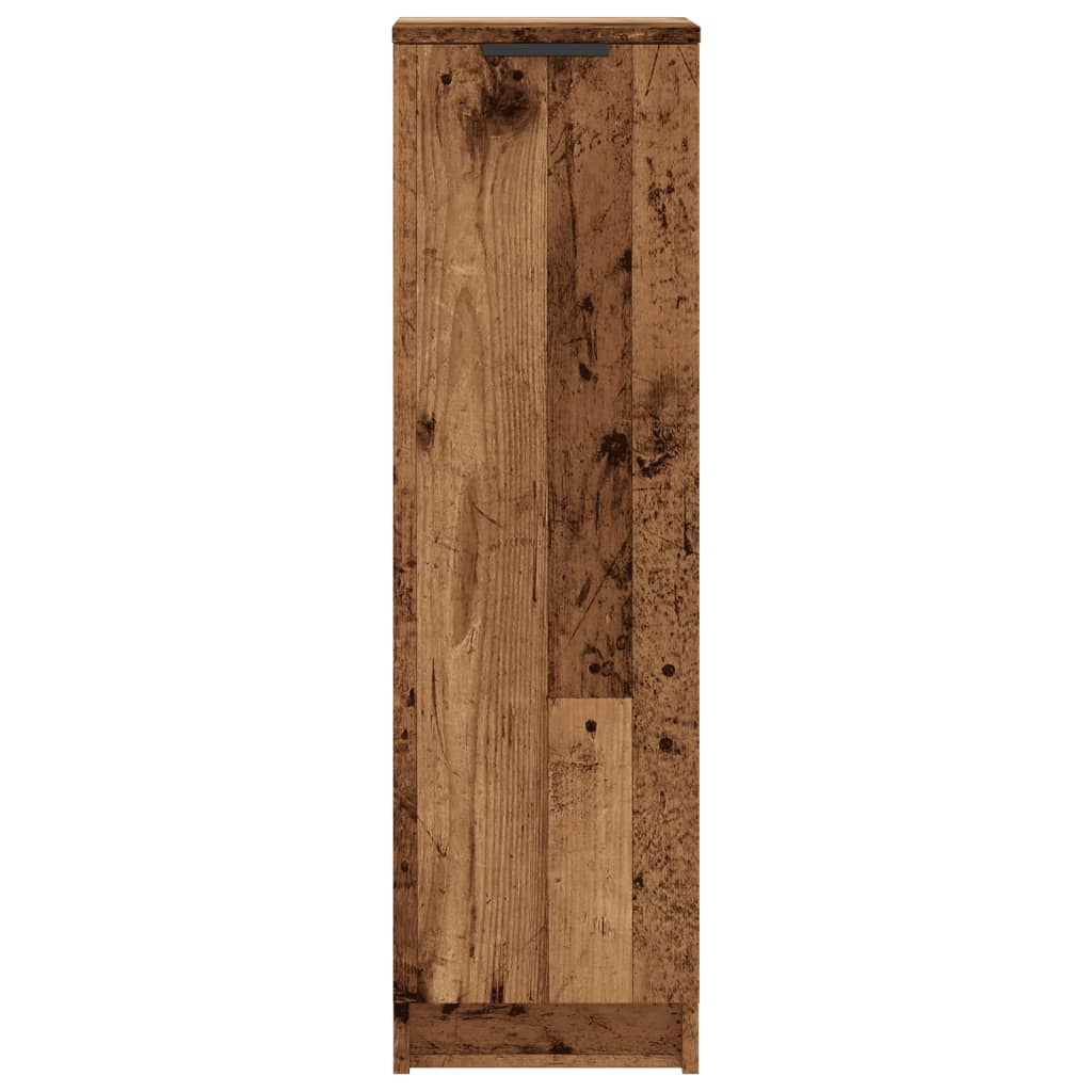Schoenenkast 29,5x35x100,5 cm bewerkt hout oud houtkleurig is nu te koop bij PeponiXL, paradijselijk wonen!
