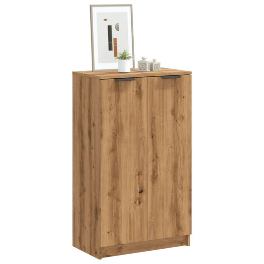 Schoenenkast 59x35x100,5 cm bewerkt hout artisanaal eikenkleur is nu te koop bij PeponiXL, paradijselijk wonen!