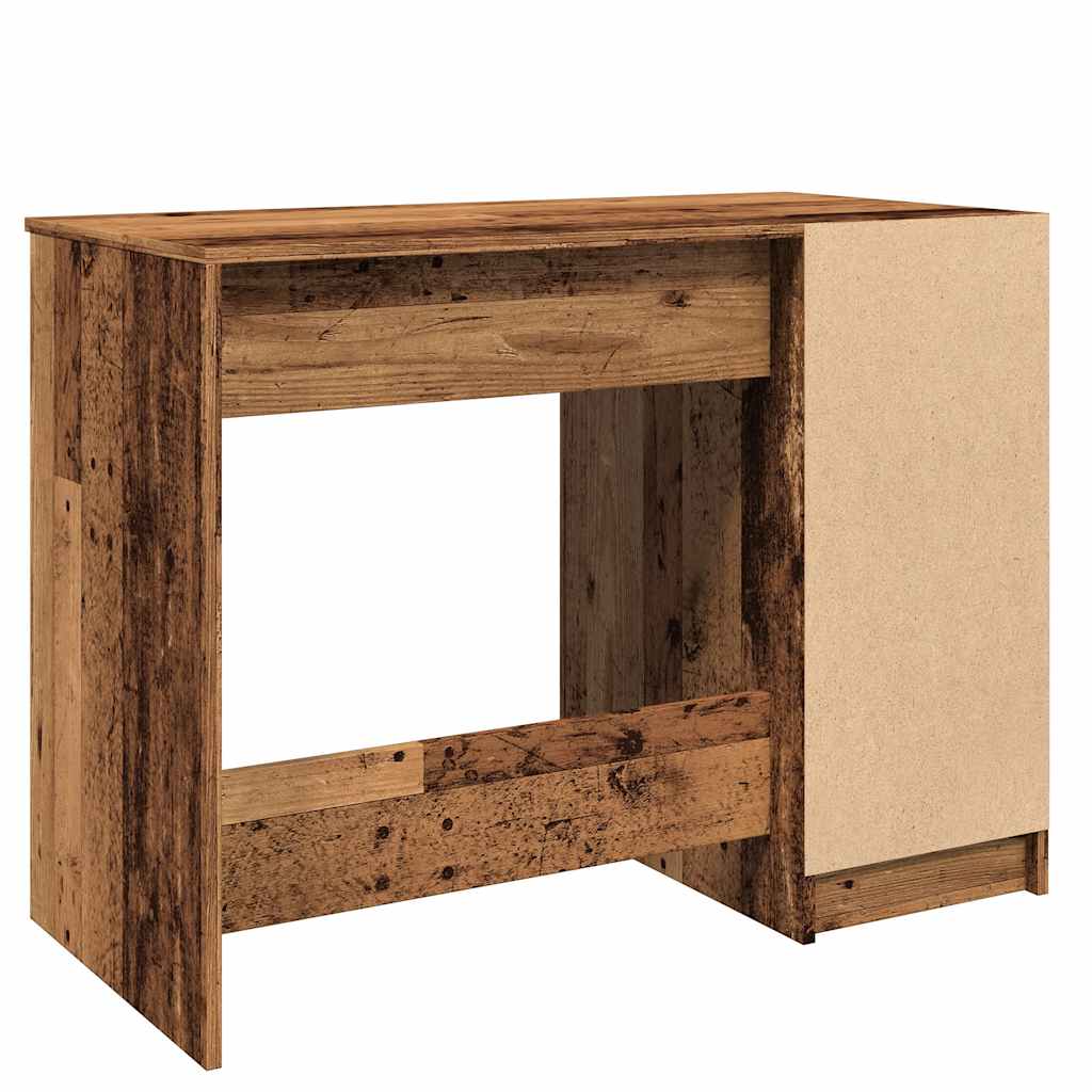 Bureau 100x50x75 cm bewerkt hout oud houtkleurig is nu te koop bij PeponiXL, paradijselijk wonen!