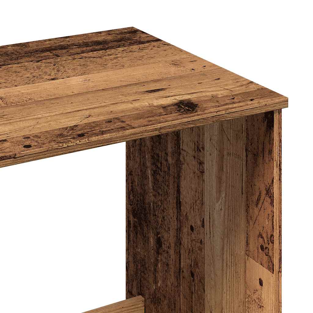 Bureau 100x50x75 cm bewerkt hout oud houtkleurig is nu te koop bij PeponiXL, paradijselijk wonen!