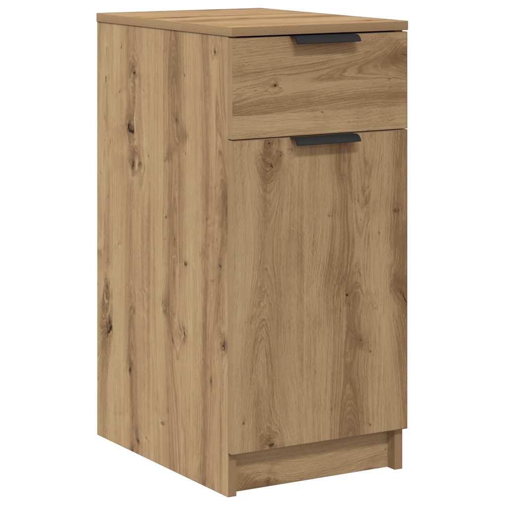 Bureaukast 33x50x75 cm bewerkt hout artisanaal eikenkleurig is nu te koop bij PeponiXL, paradijselijk wonen!