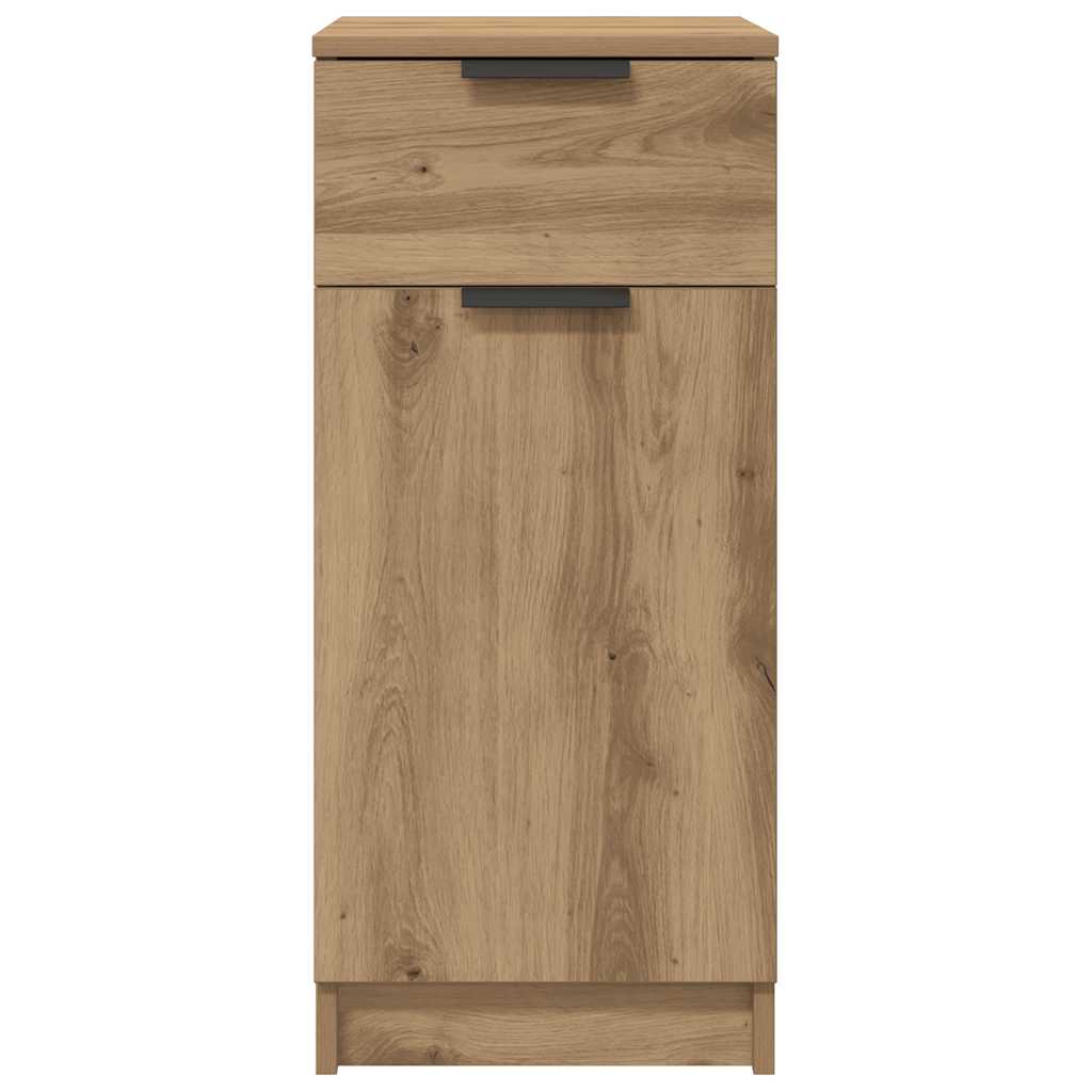 Bureaukast 33x50x75 cm bewerkt hout artisanaal eikenkleurig is nu te koop bij PeponiXL, paradijselijk wonen!