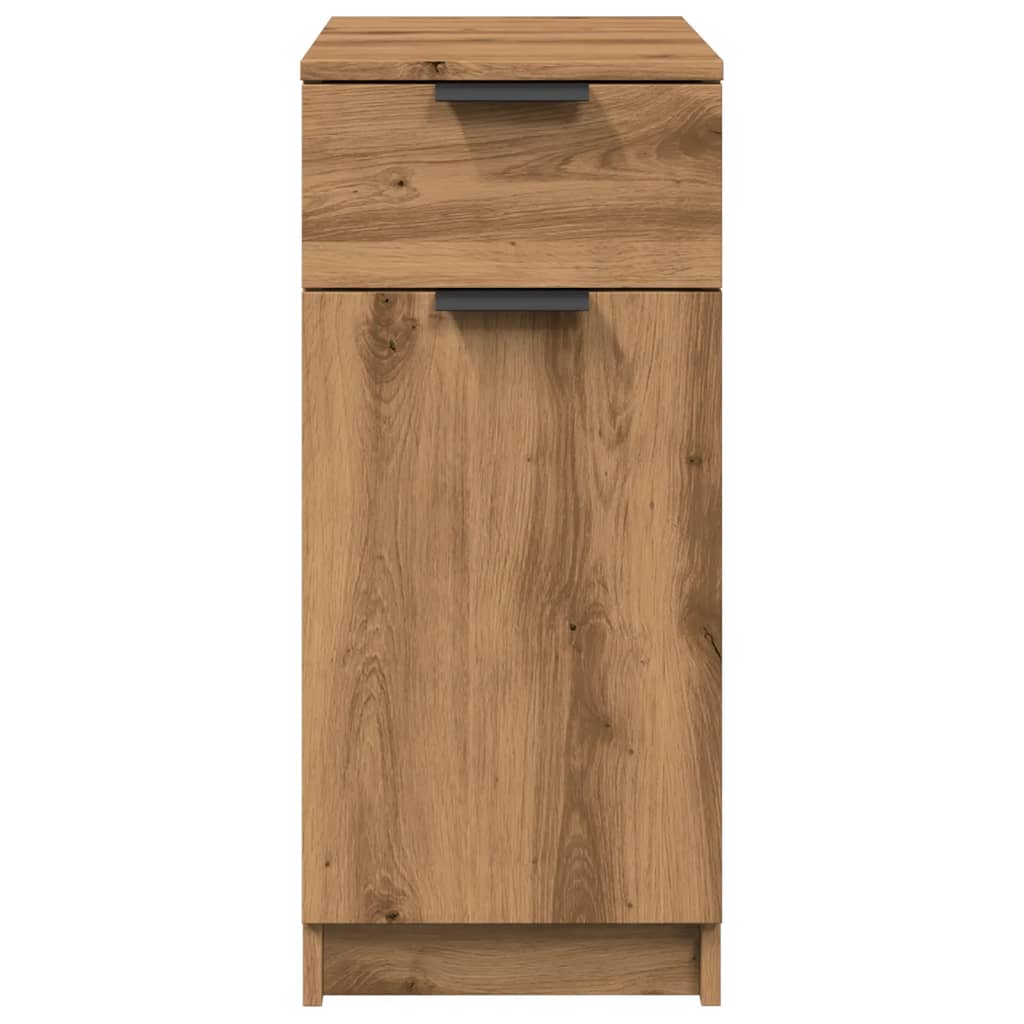 Bureaukast 33x50x75 cm bewerkt hout artisanaal eikenkleurig is nu te koop bij PeponiXL, paradijselijk wonen!