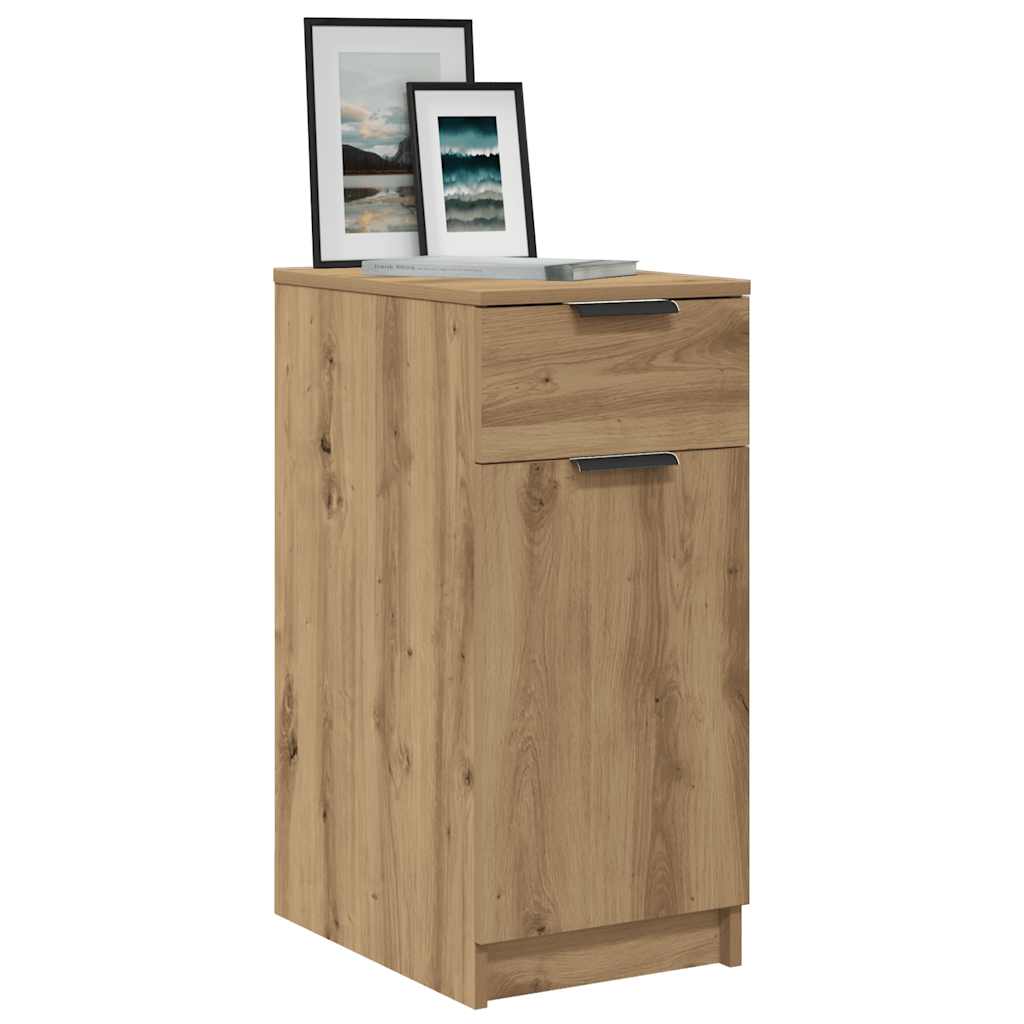 Bureaukast 33x50x75 cm bewerkt hout artisanaal eikenkleurig is nu te koop bij PeponiXL, paradijselijk wonen!