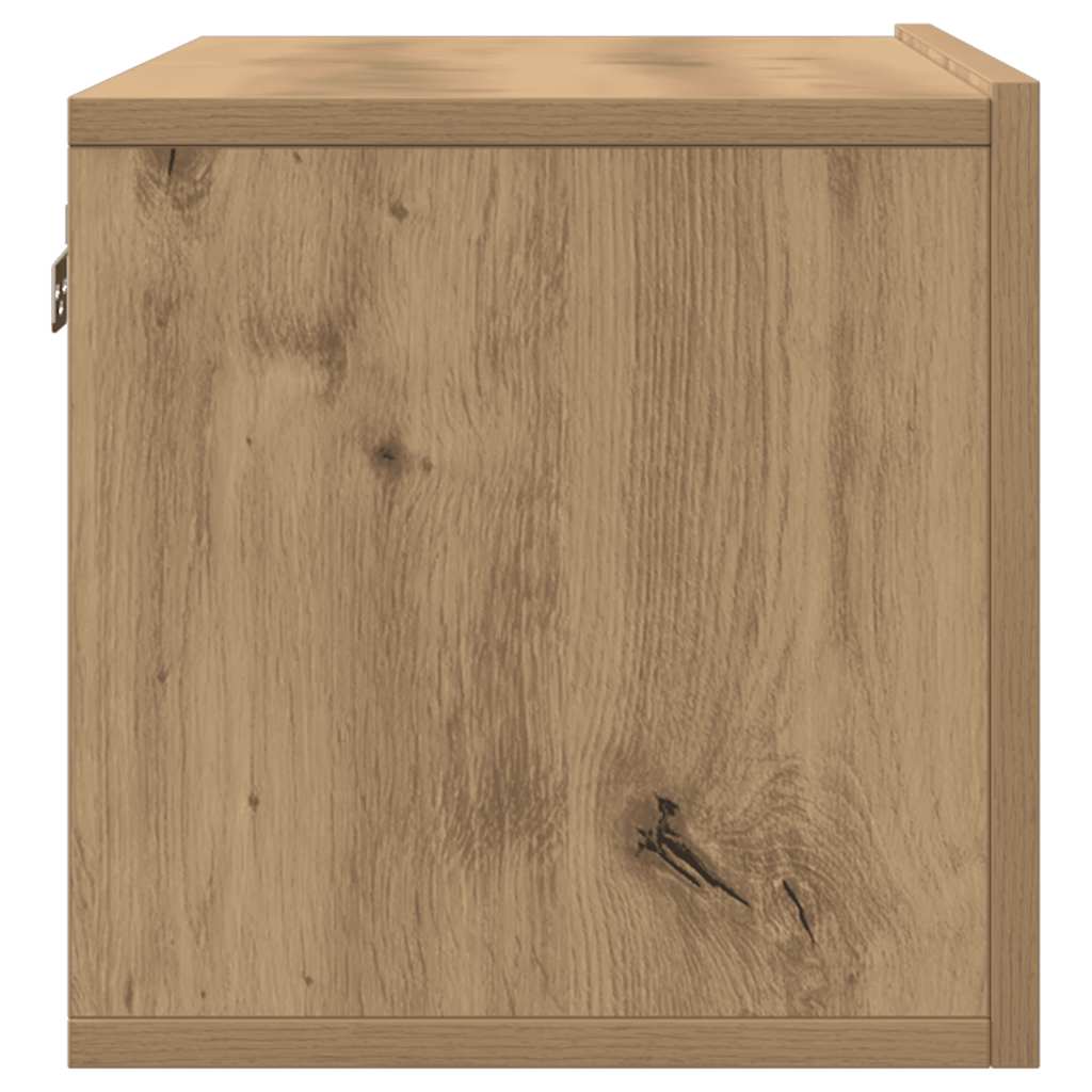Tv-meubels 2 st wandgemonteerd 80x30x30cm artisanaal eikenkleur is nu te koop bij PeponiXL, paradijselijk wonen!