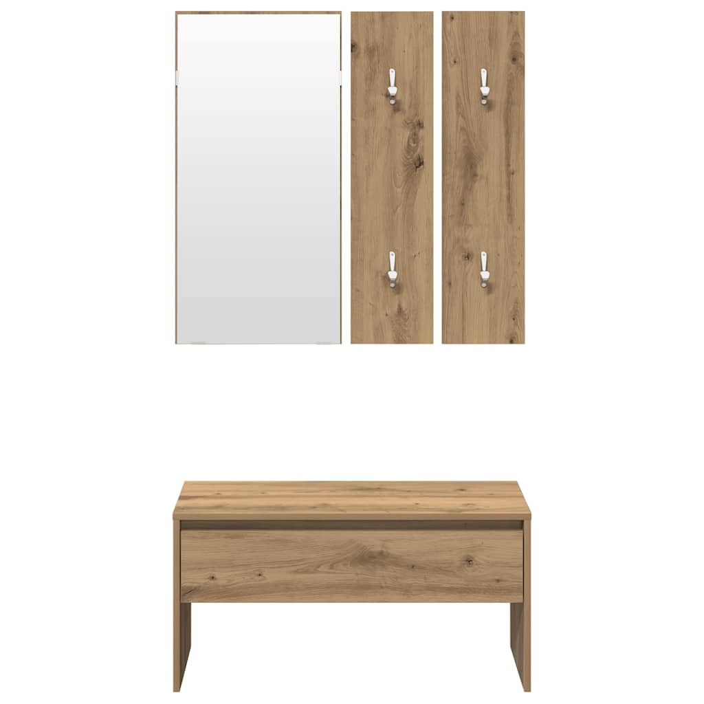 Halmeubelset bewerkt hout artisanaal eikenkleur is nu te koop bij PeponiXL, paradijselijk wonen!