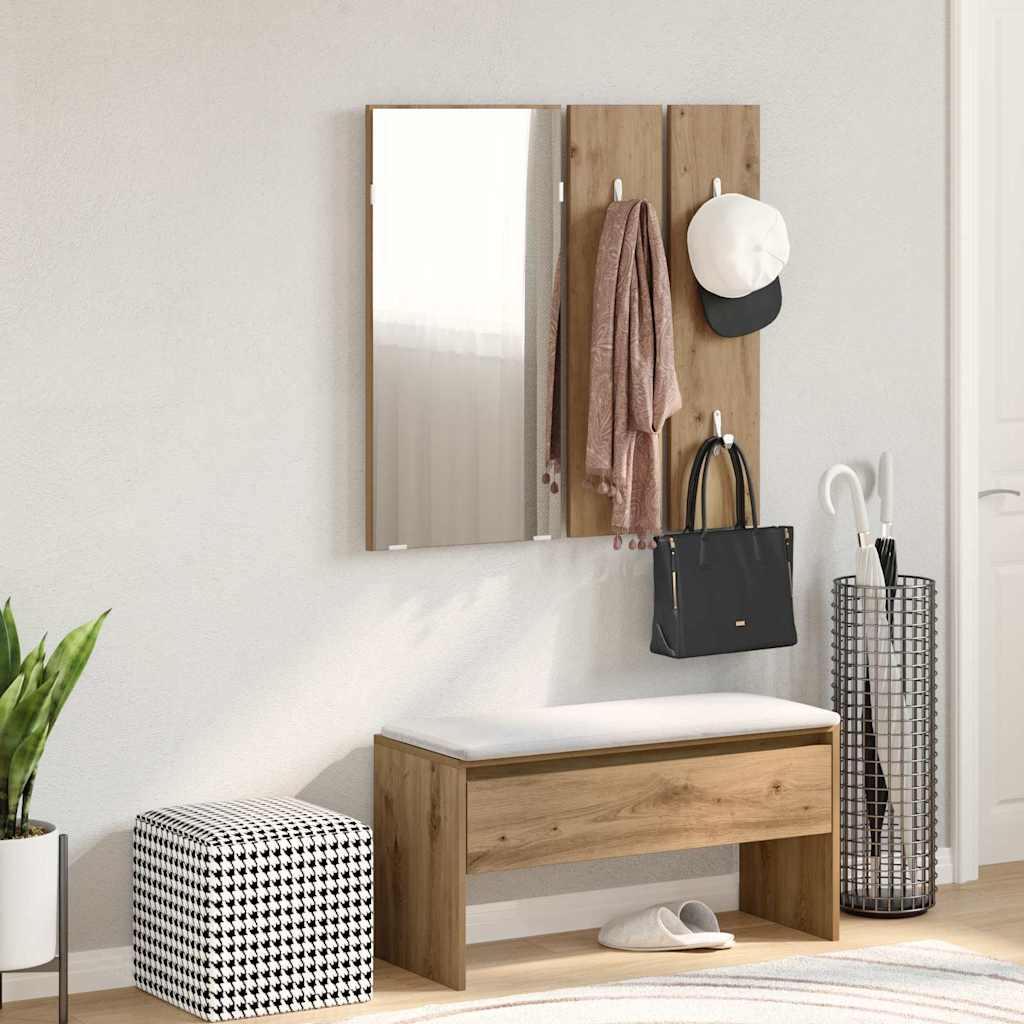 Halmeubelset bewerkt hout artisanaal eikenkleur is nu te koop bij PeponiXL, paradijselijk wonen!