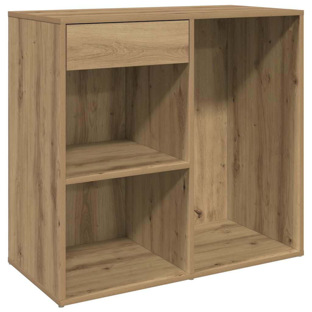 Cosmeticakast 80x40x75 cm bewerkt hout artisanaal eikenkleur is nu te koop bij PeponiXL, paradijselijk wonen!