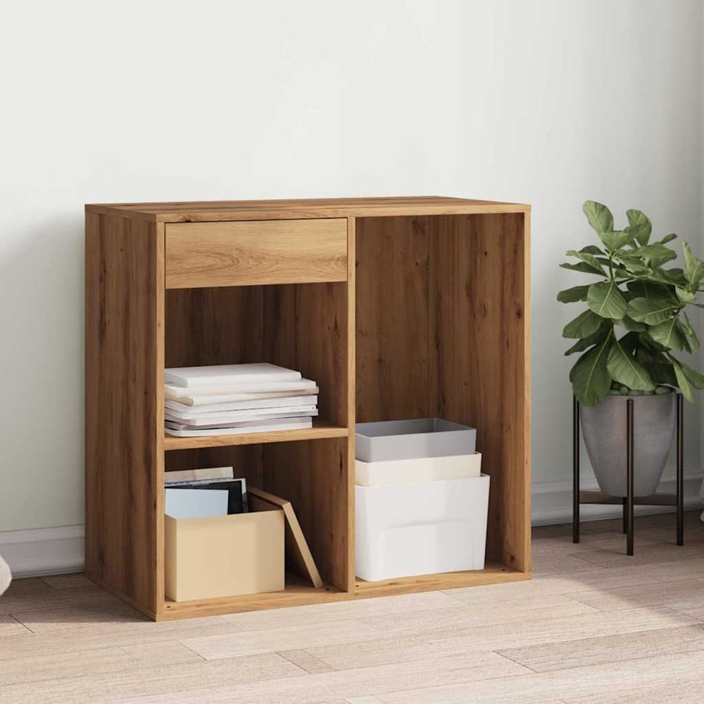 Cosmeticakast 80x40x75 cm bewerkt hout artisanaal eikenkleur is nu te koop bij PeponiXL, paradijselijk wonen!