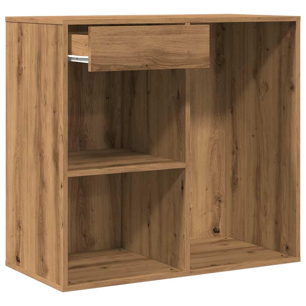 Cosmeticakast 80x40x75 cm bewerkt hout artisanaal eikenkleur is nu te koop bij PeponiXL, paradijselijk wonen!