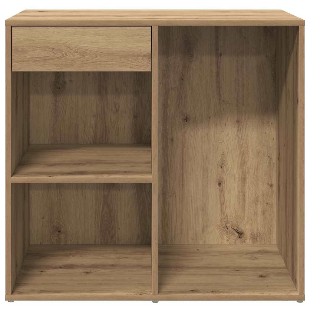 Cosmeticakast 80x40x75 cm bewerkt hout artisanaal eikenkleur is nu te koop bij PeponiXL, paradijselijk wonen!
