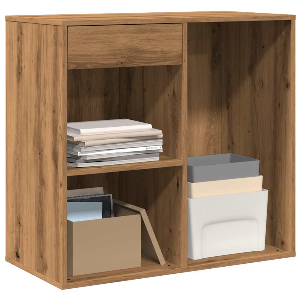 Cosmeticakast 80x40x75 cm bewerkt hout artisanaal eikenkleur is nu te koop bij PeponiXL, paradijselijk wonen!