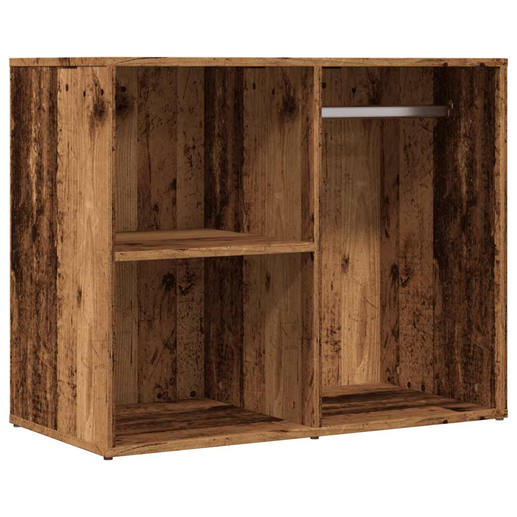 Kledingkast 80x40x65 cm bewerkt hout oud houtkleurig is nu te koop bij PeponiXL, paradijselijk wonen!