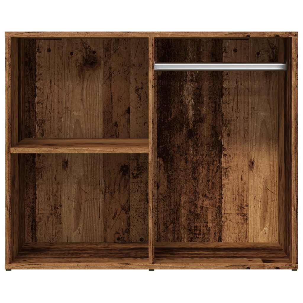 Kledingkast 80x40x65 cm bewerkt hout oud houtkleurig is nu te koop bij PeponiXL, paradijselijk wonen!