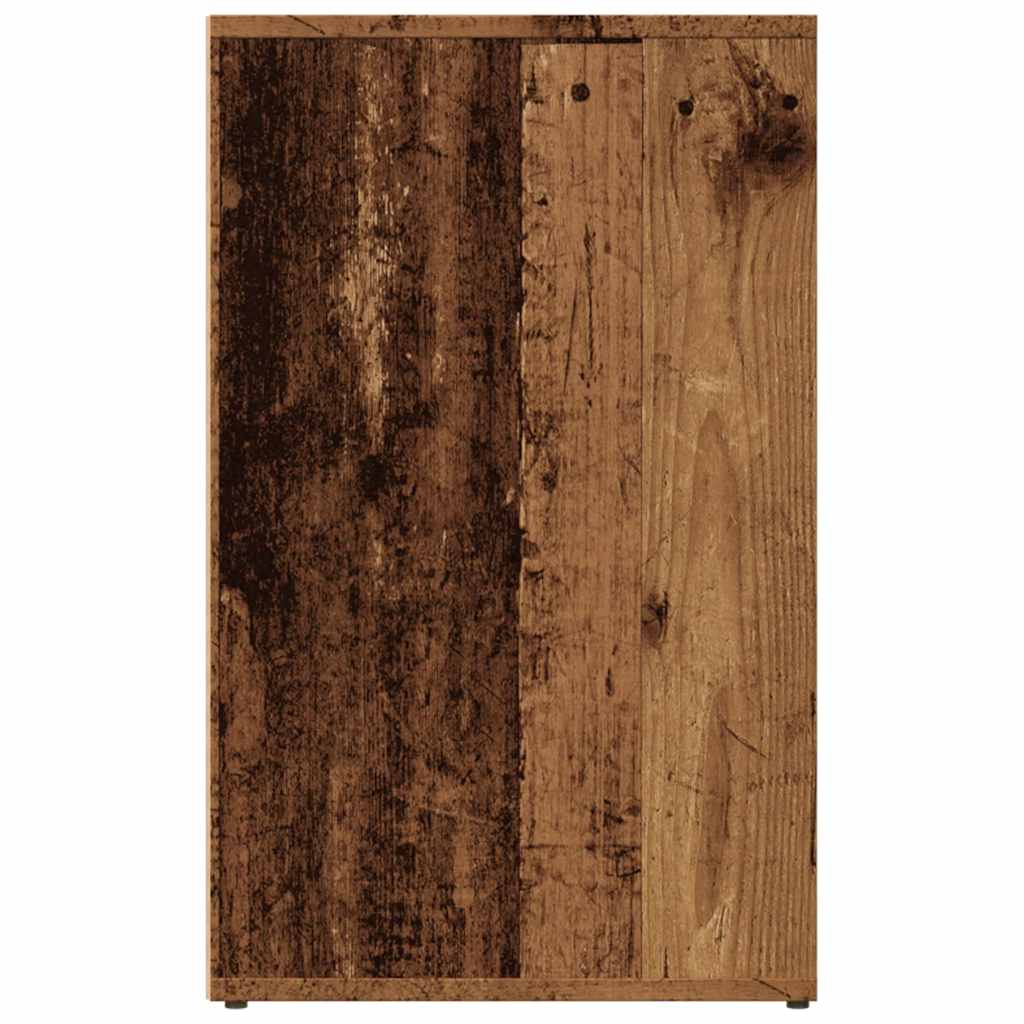 Kledingkast 80x40x65 cm bewerkt hout oud houtkleurig is nu te koop bij PeponiXL, paradijselijk wonen!