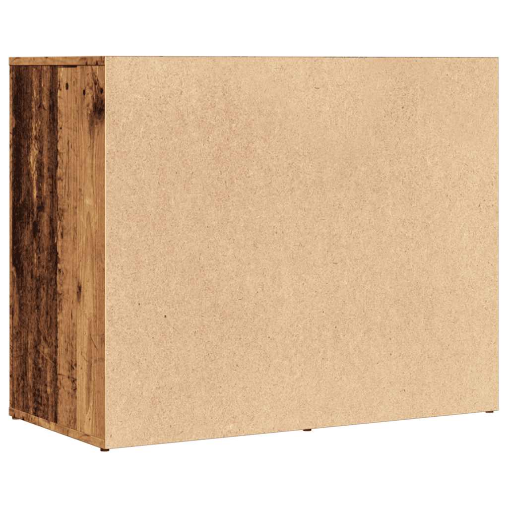 Kledingkast 80x40x65 cm bewerkt hout oud houtkleurig is nu te koop bij PeponiXL, paradijselijk wonen!