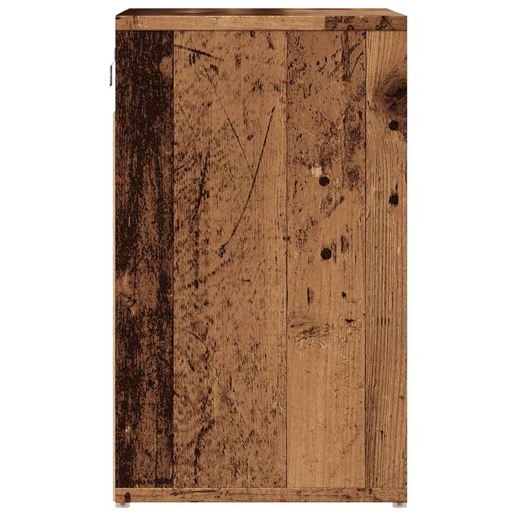Schoenenkast 52x30x50 cm oud houtkleurig is nu te koop bij PeponiXL, paradijselijk wonen!