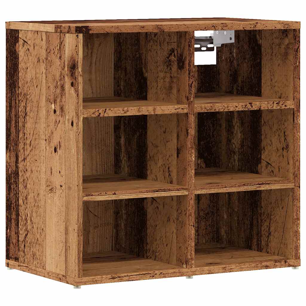 Schoenenkasten 2 st 52x30x50 cm oud houtkleurig is nu te koop bij PeponiXL, paradijselijk wonen!