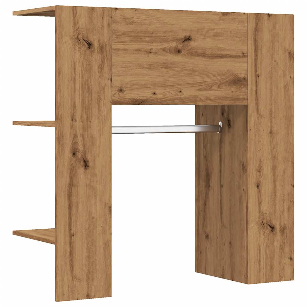 Halmeubel 97,5x37x99 cm bewerkt hout artisanaal eikenkleurig is nu te koop bij PeponiXL, paradijselijk wonen!