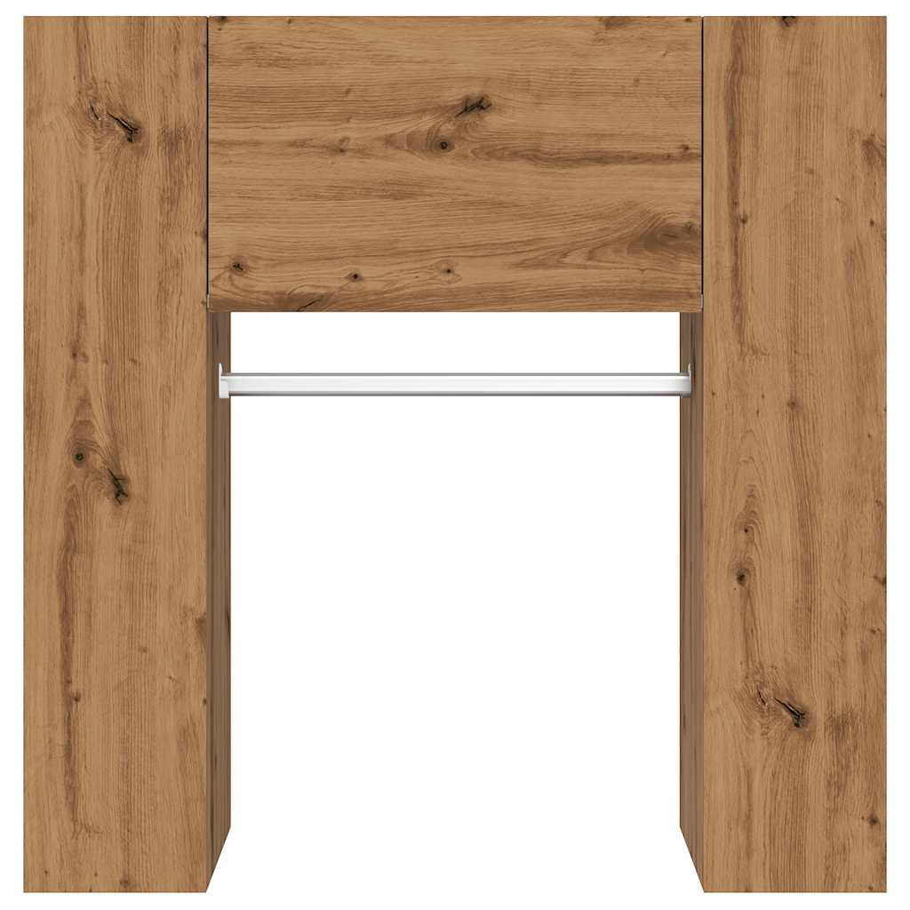 Halmeubel 97,5x37x99 cm bewerkt hout artisanaal eikenkleurig is nu te koop bij PeponiXL, paradijselijk wonen!