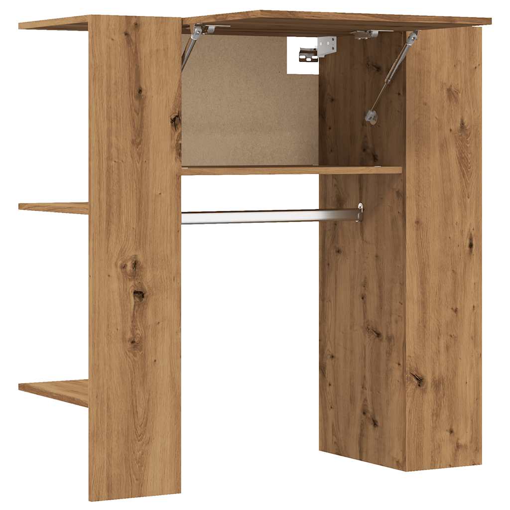 Halmeubel 97,5x37x99 cm bewerkt hout artisanaal eikenkleurig is nu te koop bij PeponiXL, paradijselijk wonen!