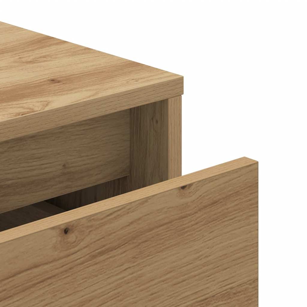 Opbergbox met lade 40,5x40x40 cm bewerkt hout artisanaal eiken is nu te koop bij PeponiXL, paradijselijk wonen!
