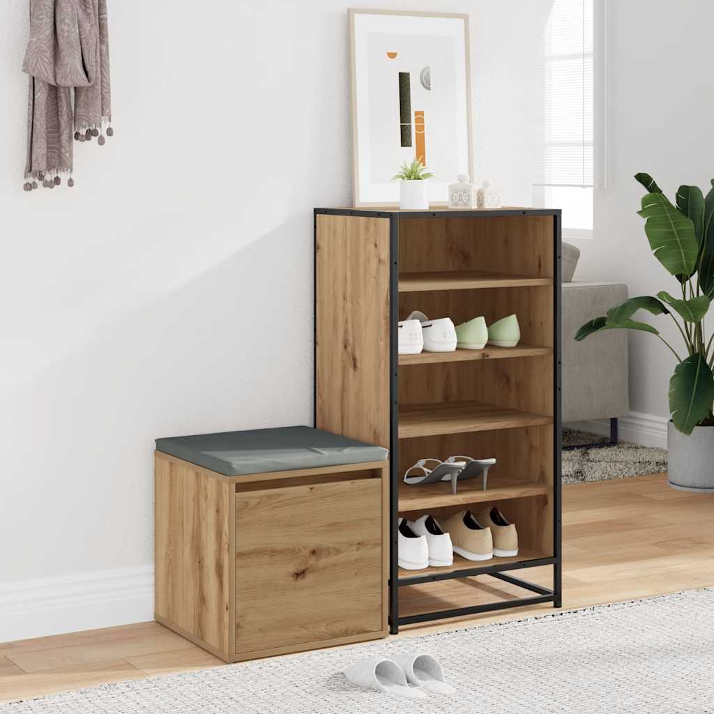 Opbergbox met lade 40,5x40x40 cm bewerkt hout artisanaal eiken is nu te koop bij PeponiXL, paradijselijk wonen!