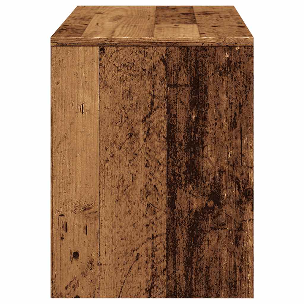 Kaptafelkruk 70x35x45 cm bewerkt hout oud houtkleurig is nu te koop bij PeponiXL, paradijselijk wonen!