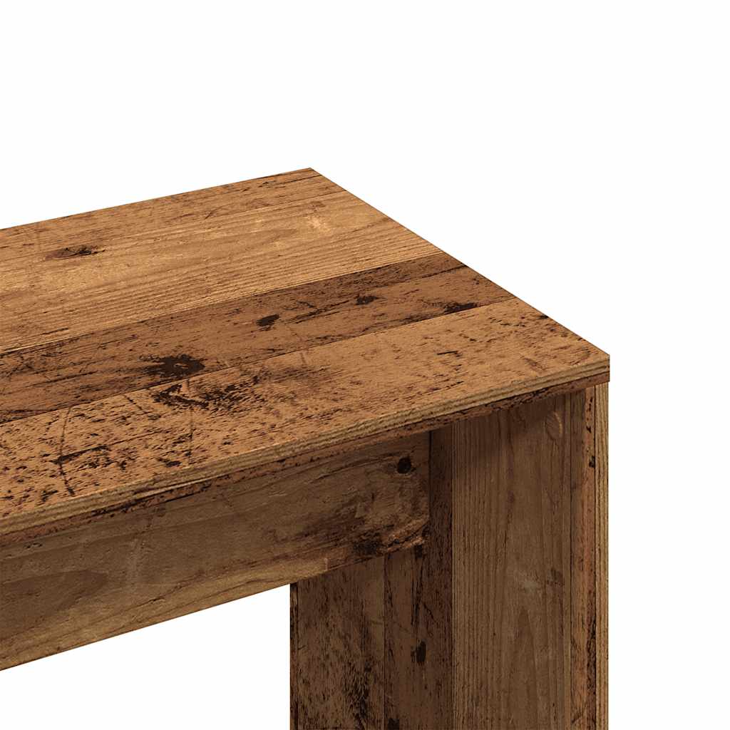 Kaptafelkruk 70x35x45 cm bewerkt hout oud houtkleurig is nu te koop bij PeponiXL, paradijselijk wonen!